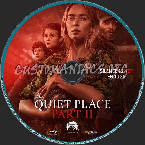 A Quiet Place II blu-ray label