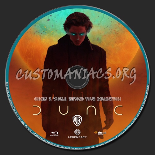 Dune 2020 blu-ray label