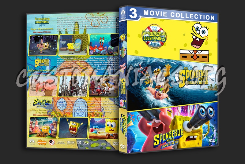 Spongebob Triple Feature dvd cover