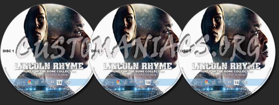 Lincoln Rhyme: Hunt for the Bone Collector - Season 1 dvd label