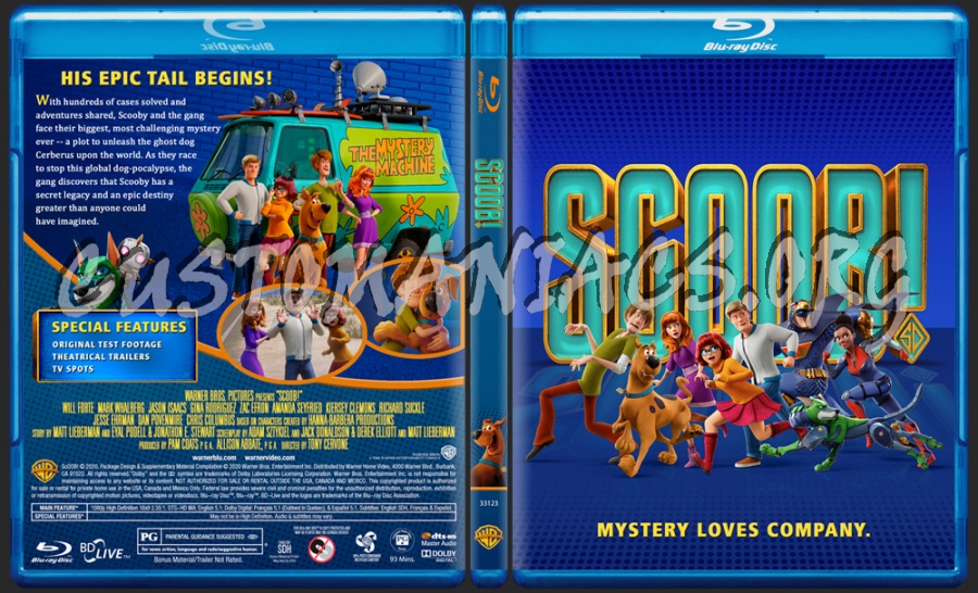 Scoob (2020) blu-ray cover