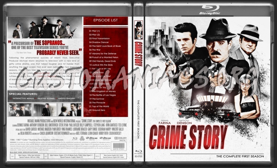 Crime Story - First Season blu-ray cover