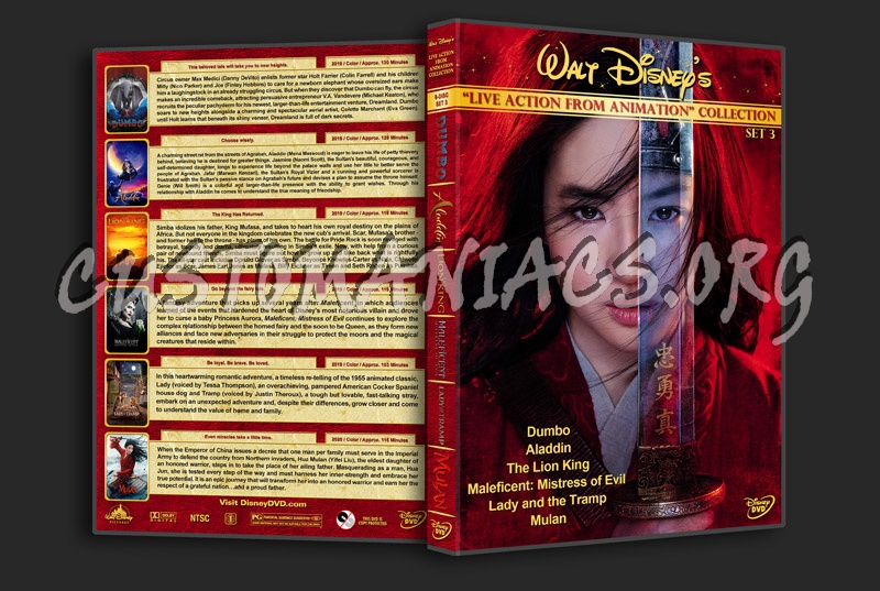 Walt Disney “Live Action from Animation” Collection - Set 3* dvd cover