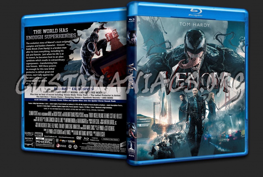 Venom Blu-ray blu-ray cover