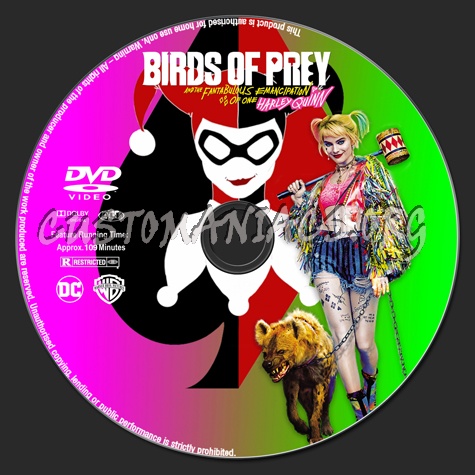 Birds of Prey (and the Fantabulous Emancipation of One Harley Quinn) dvd label