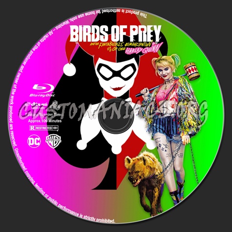 Birds of Prey (and the Fantabulous Emancipation of One Harley Quinn) blu-ray label