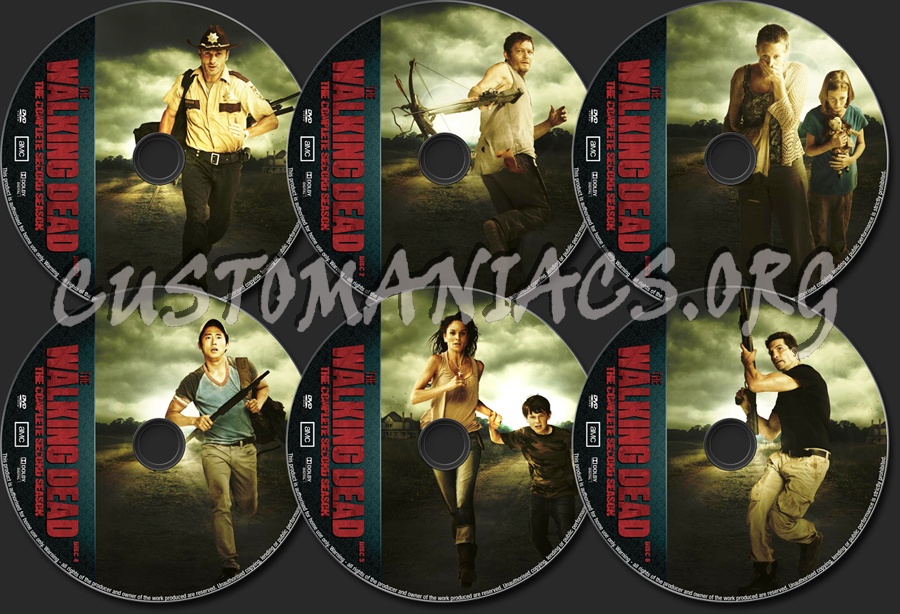 The Walking Dead Season 2 dvd label