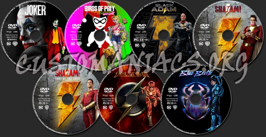 DC Comics Collection dvd label
