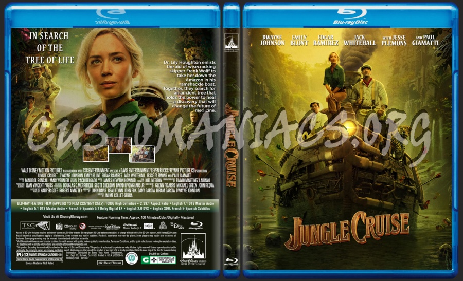 Jungle Cruise blu-ray cover