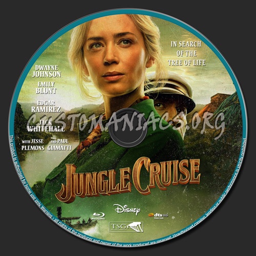 Jungle Cruise 2021 blu-ray label