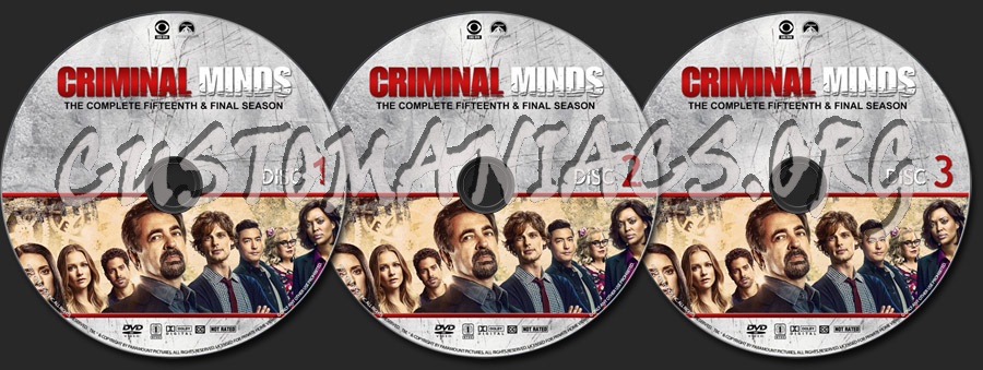 Criminal Minds - Season 15 dvd label