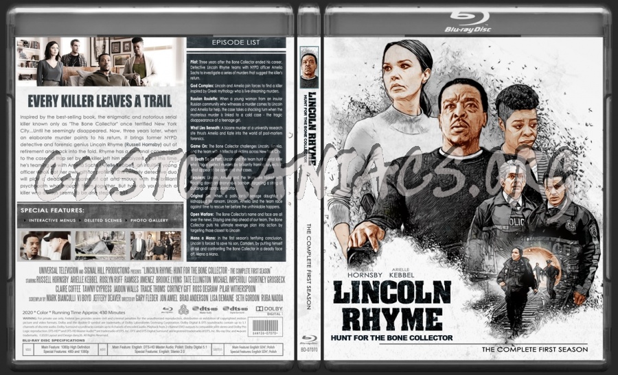 Lincoln Rhyme: Hunt for the Bone Collector - |TV Collection by dany26| blu-ray cover