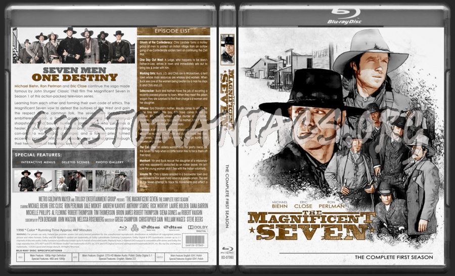 The Magnificent Seven - First Season blu-ray cover