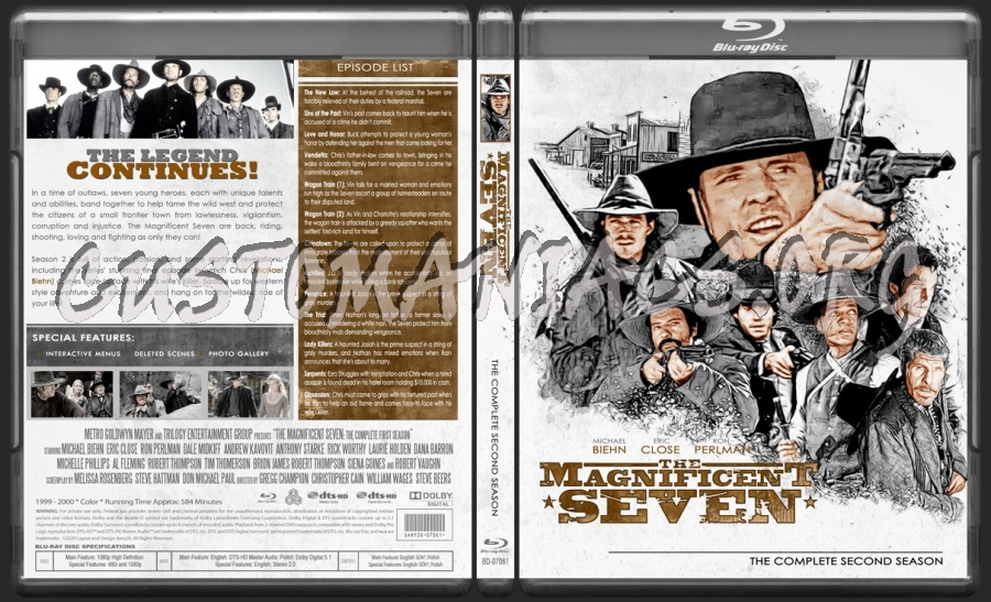 The Magnificent Seven - Second Season blu-ray cover