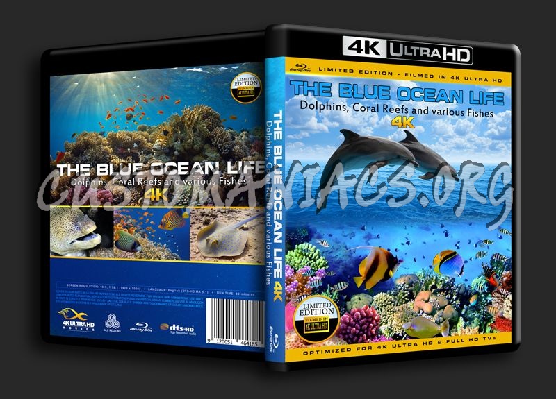 The Blue Ocean Life 4K blu-ray cover