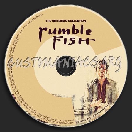 869 - Rumble Fish dvd label