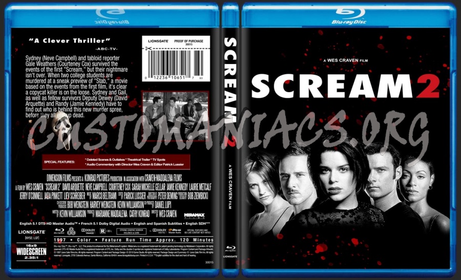 SCREAM Collection blu-ray cover