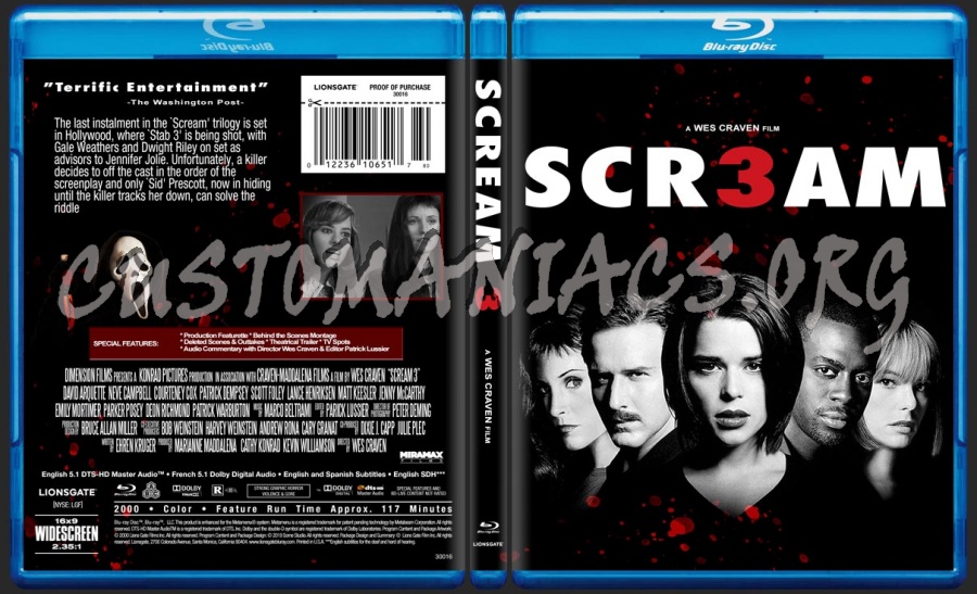 SCREAM Collection blu-ray cover