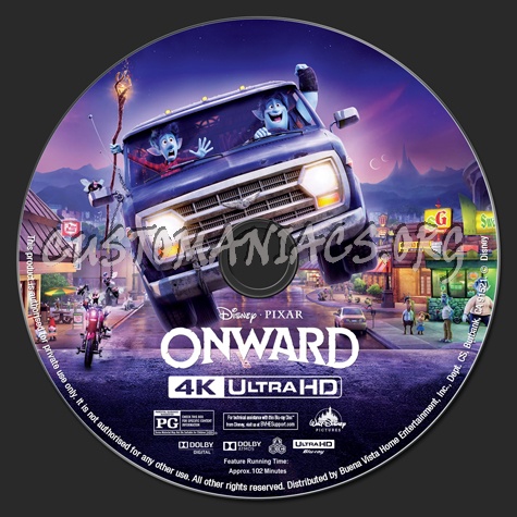 Onward 4K blu-ray label