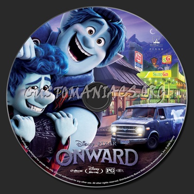 Onward (2D & 3D) blu-ray label