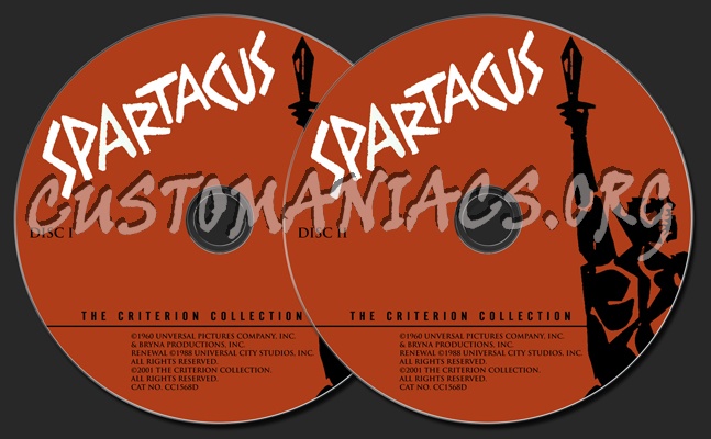 105 - Spartacus dvd label