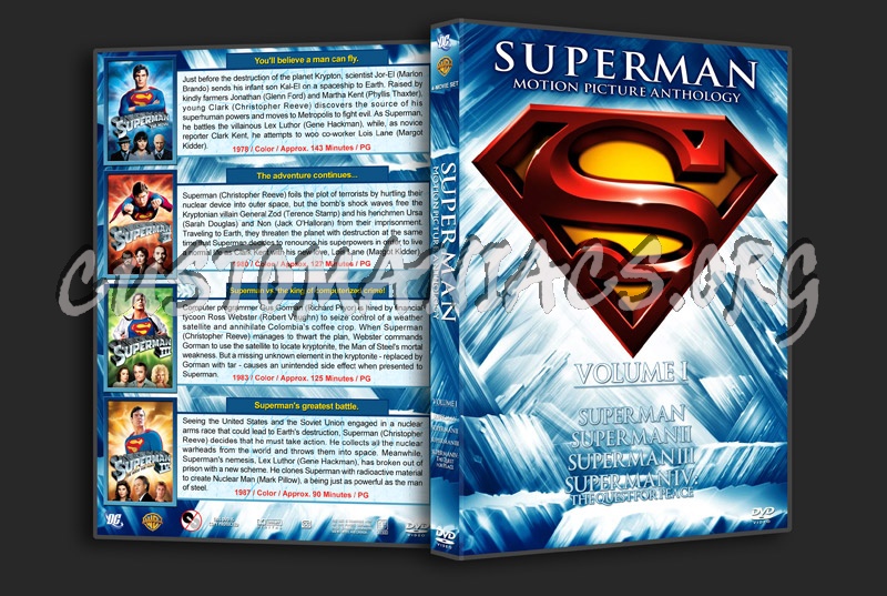 Superman Motion Picture Anthology - Volume 1 dvd cover