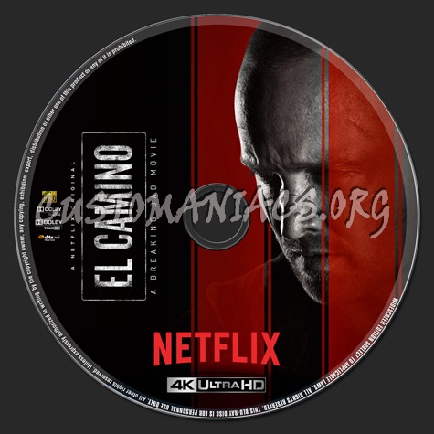 El Camino: A Breaking Bad Movie blu-ray label