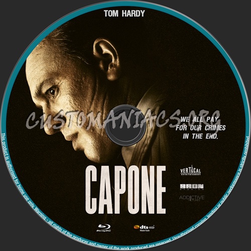 Capone 2020 blu-ray label