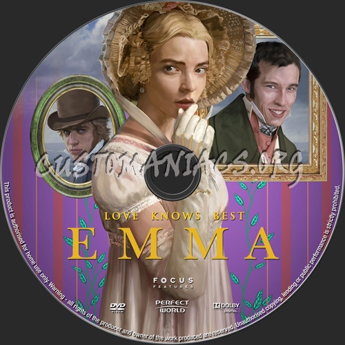 Emma dvd label