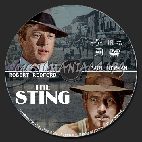 The Sting dvd label