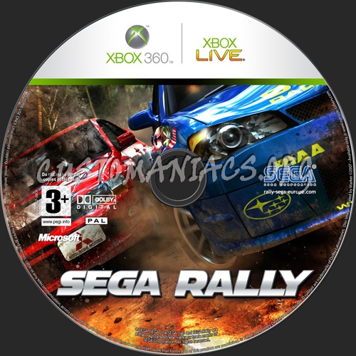 Sega Rally dvd label