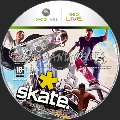 Skate dvd label