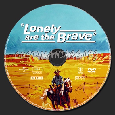 Lonely are the Brave dvd label