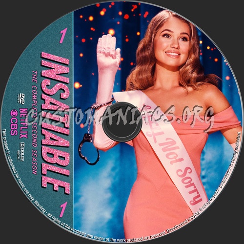 Insatiable Season 2 dvd label