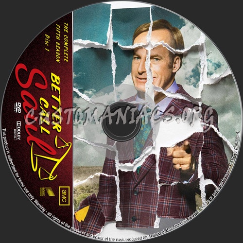 Better Call Saul Season 5 dvd label