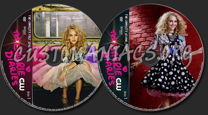 The Carrie Diaries Seasons 1-2 dvd label