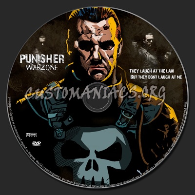 Punisher: War Zone dvd label