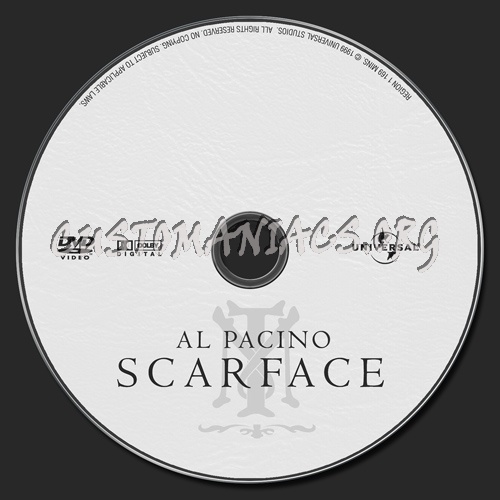 Scarface dvd label