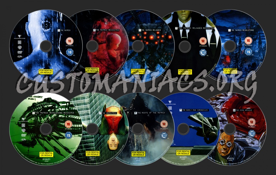 The Ultimate Matrix Collection dvd label