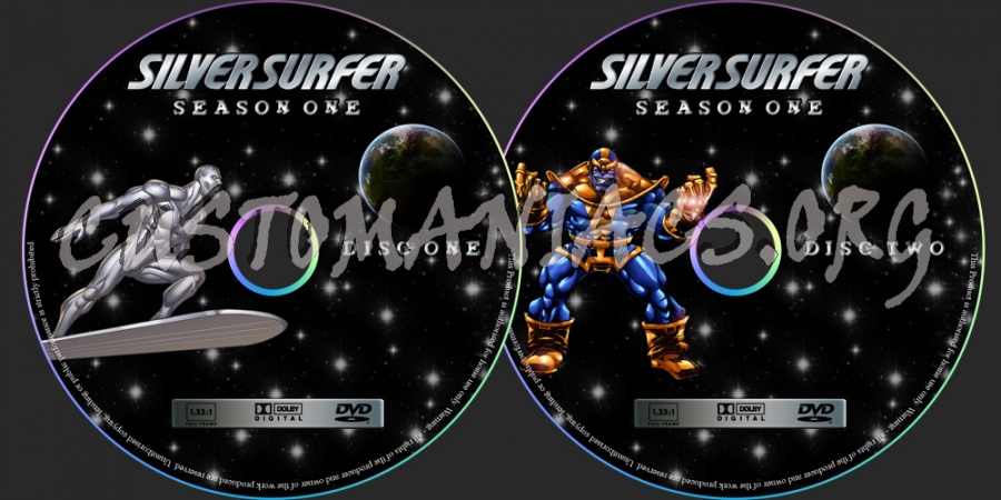 Marvel Cartoon Collection: Silver Surfer dvd label