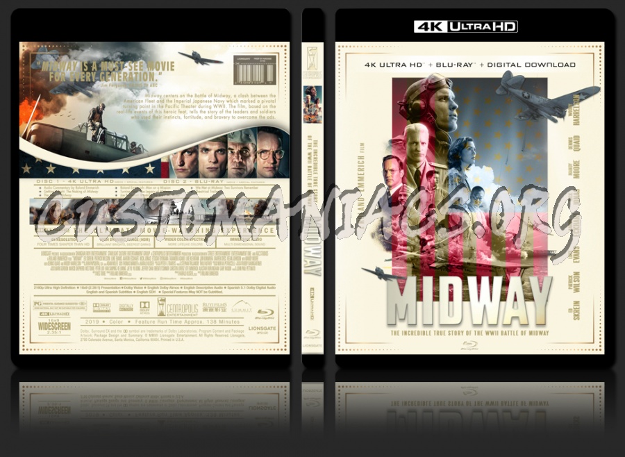 Midway (2019) 4K dvd cover