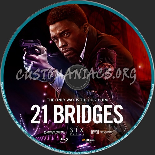 21 Bridges blu-ray label