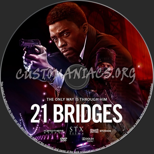 21 Bridges dvd label