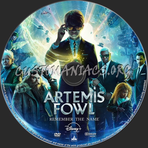 Artemis Fowl dvd label