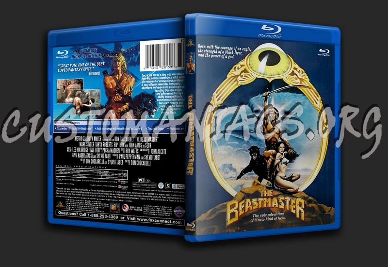 The Beastmaster blu-ray cover.