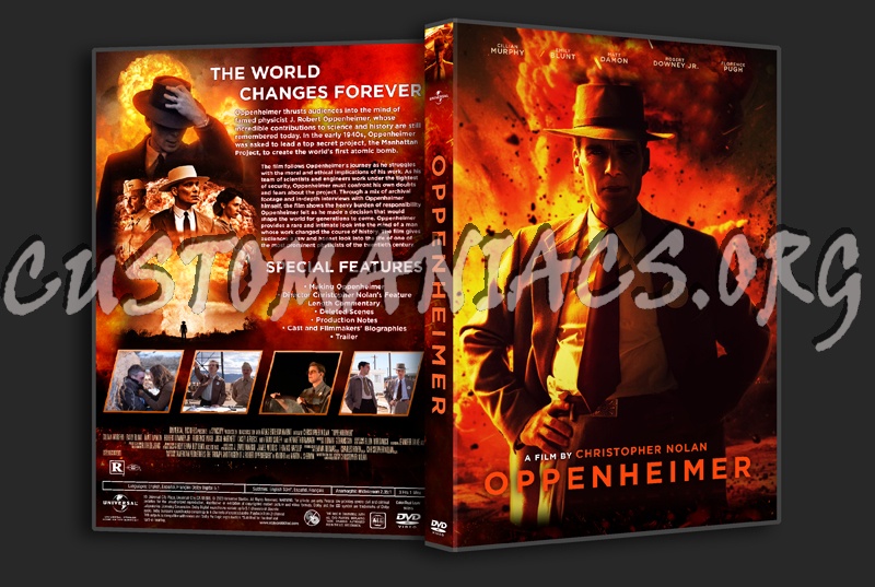 Oppenheimer blu-ray cover - DVD Covers & Labels by Customaniacs