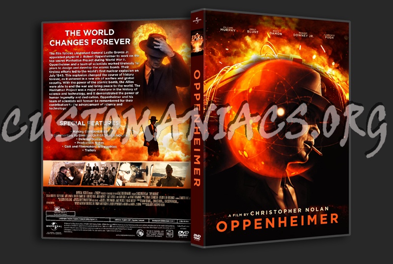 Oppenheimer blu-ray cover - DVD Covers & Labels by Customaniacs