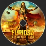 Furiosa A Mad Max Saga (2024) 4K Ultra HD Label v1 blu-ray label