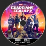 Guardians of the Galaxy Vol. 3 Blu-ray UHD Label blu-ray label