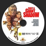 Cast A Giant Shadow dvd label